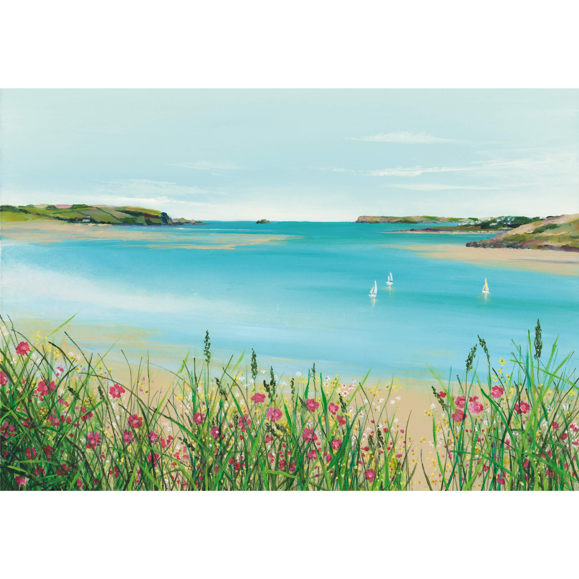 IC228P Coming Home Estuary Art Print