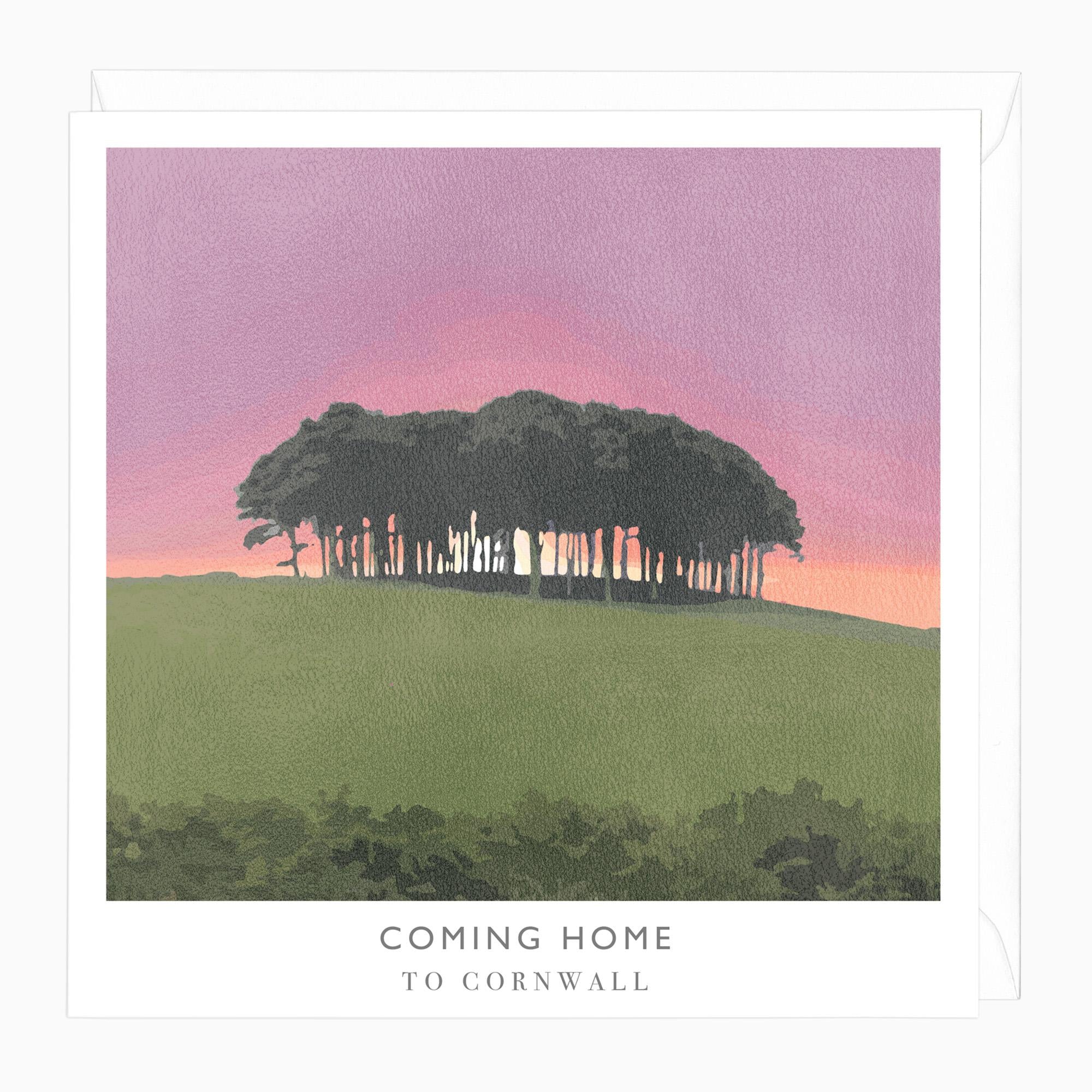 Greeting Card-A795 - Coming Home To Cornwall Travel Art Card-Whistlefish