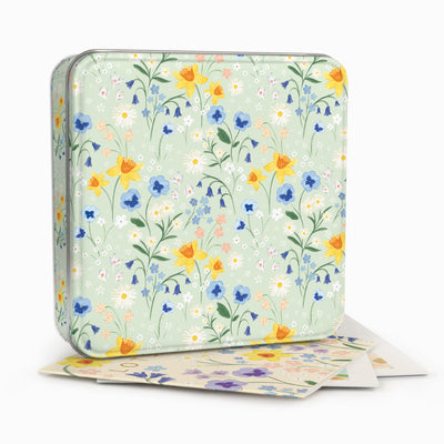 Cornish Bloom Filled Notelet Tin - Whistlefish