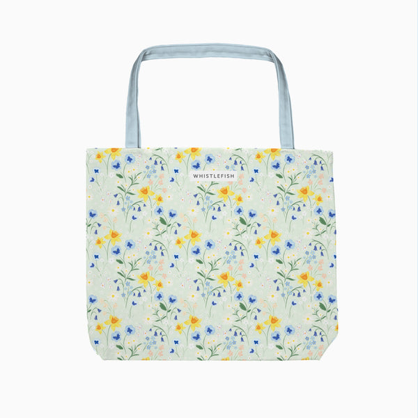 Tote Bag-WTB87 - Cornish Bloom Tote Bag-Whistlefish