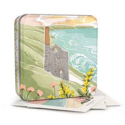 Cornish Linos Notelet Tin - Whistlefish