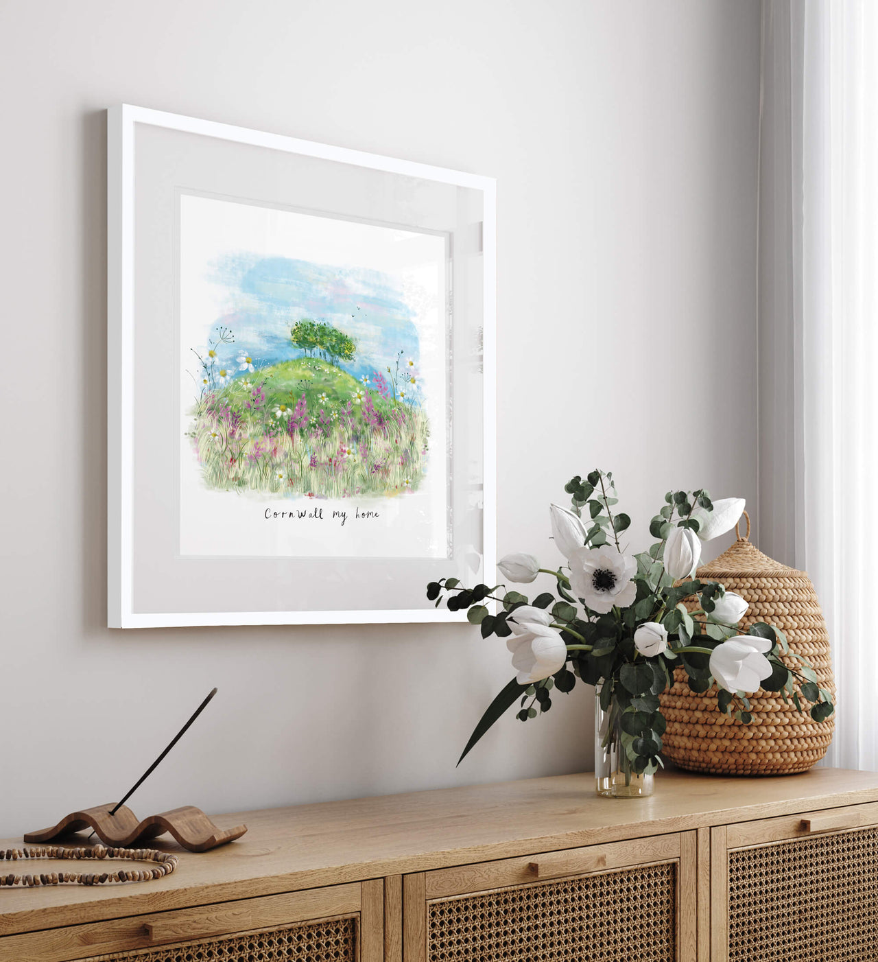 Framed Print-WF828F - Cornwall My Home Dream View Framed Print-Whistlefish