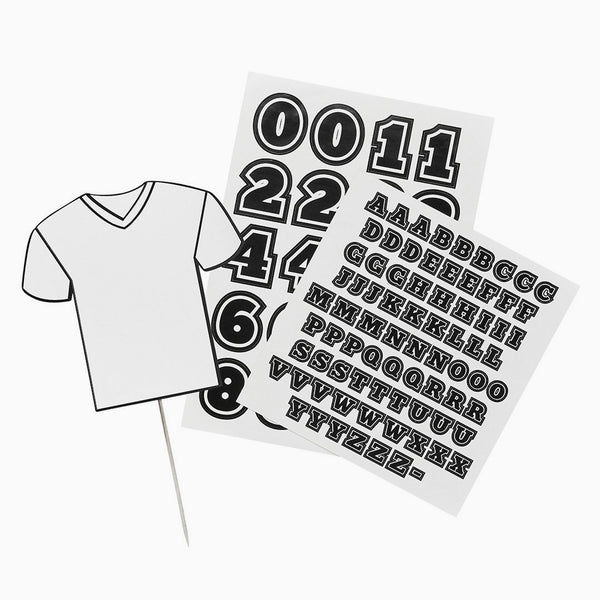 Cake Topper-HBFB105 - Customisable Football Shirt Cake Topper-Hootyballoo