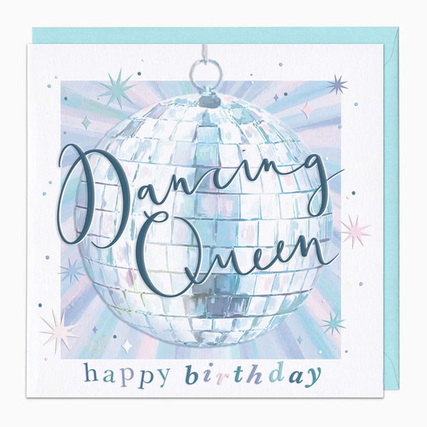 Greeting Card-H214 - Dancing Queen Birthday Card-Whistlefish