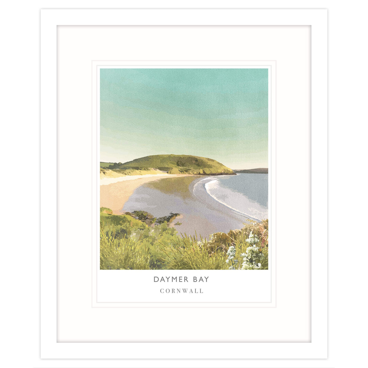 WF223F Daymer Bay Framed Print