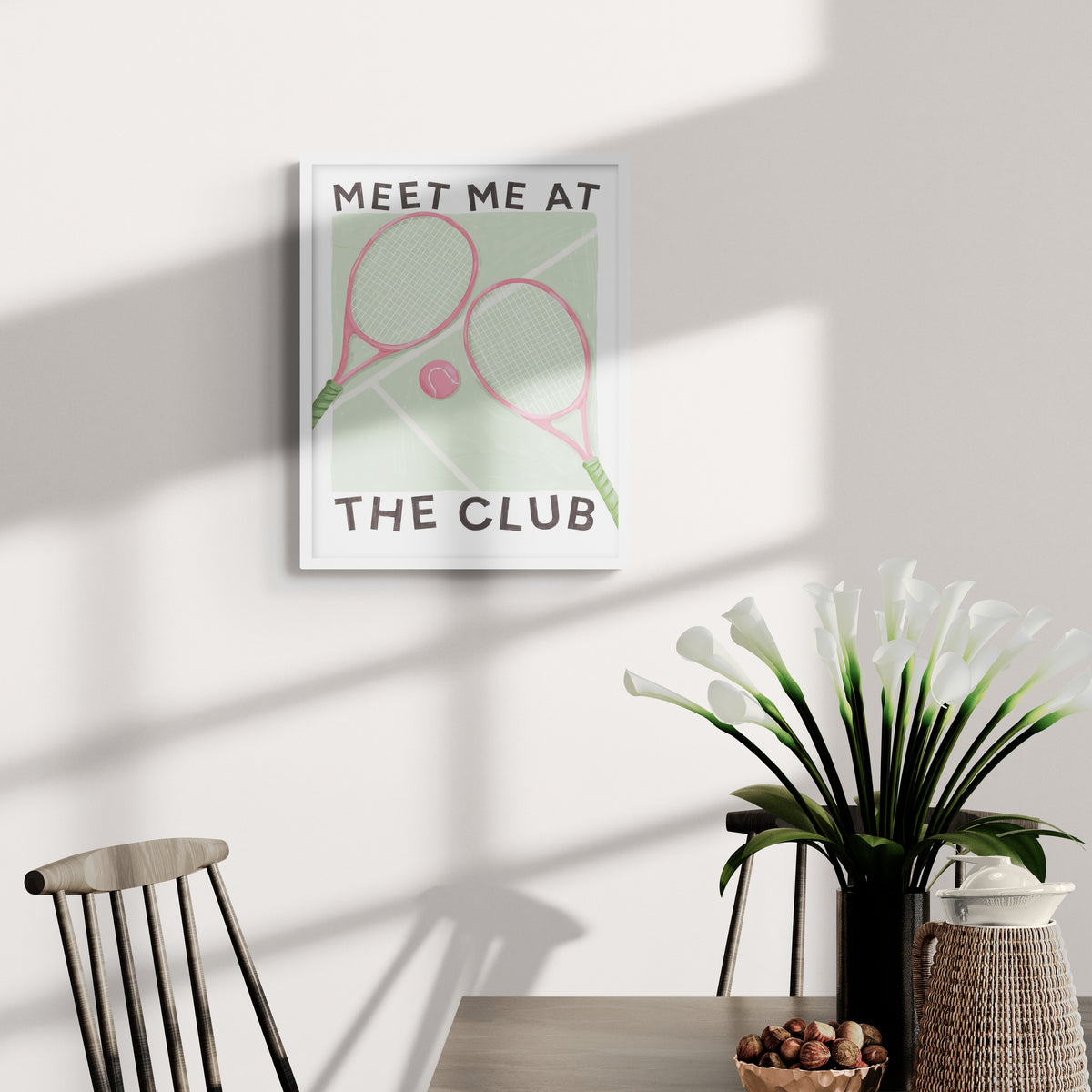 Meet Me At The Club Pink Framed Print - Whistlefish