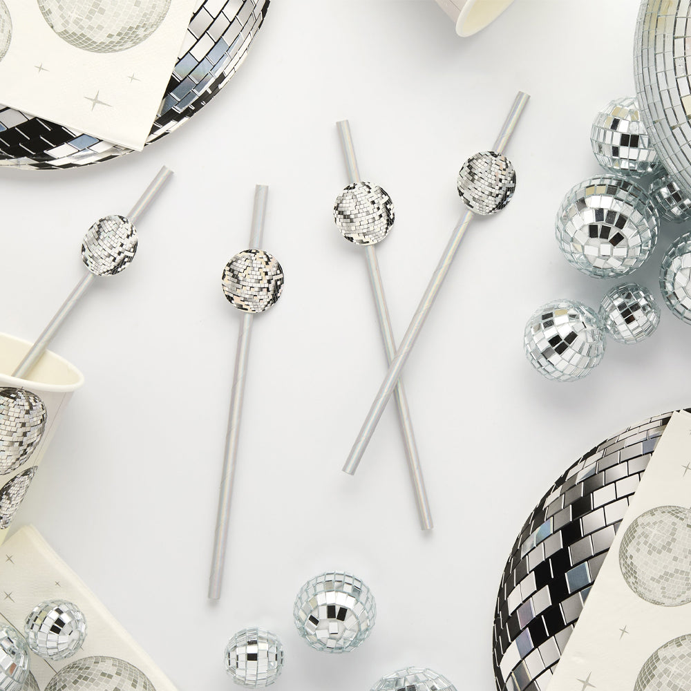 Straws-HBDP105 - Disco Paper Straws-Hootyballoo