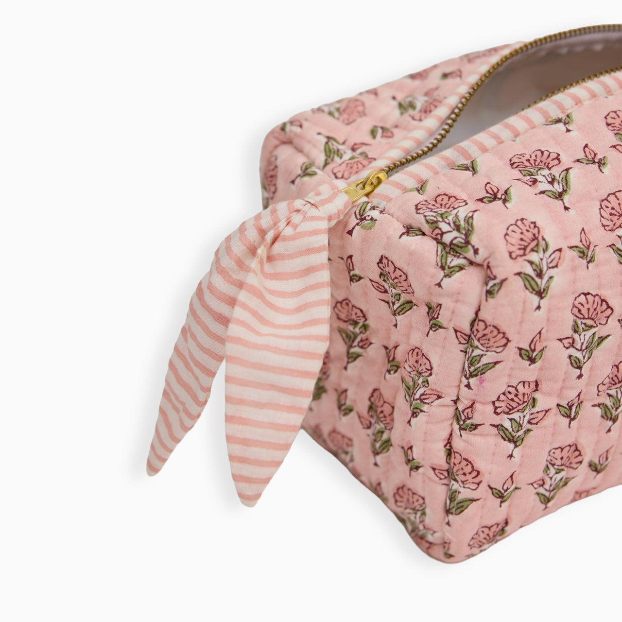 Cosmetic Bag-TOILBP02 - Ditsy Floral Blush Medium Cosmetic Bag-Paper Mirchi