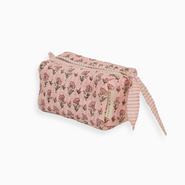 Ditsy Floral Blush Small Cosmetic Bag - Whistlefish