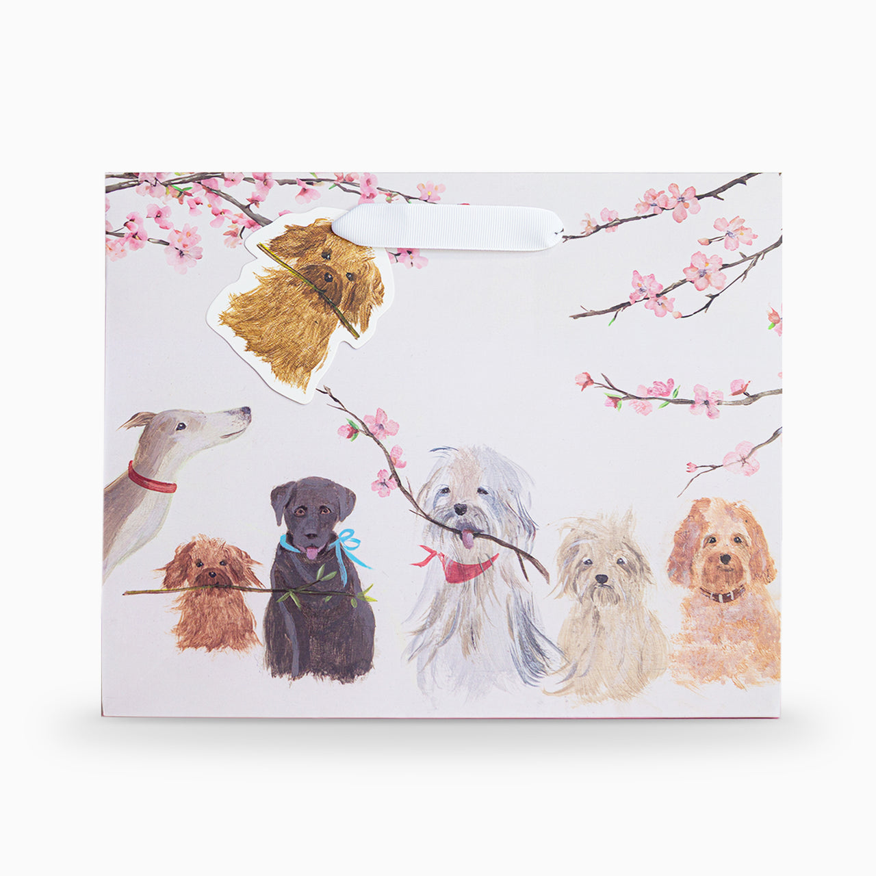Gift Bag-HC02MB - Dogs Medium Gift Bag-Hannah Cole