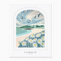 Greeting Card-LN041 - Falmouth Arched Lino Card-Whistlefish