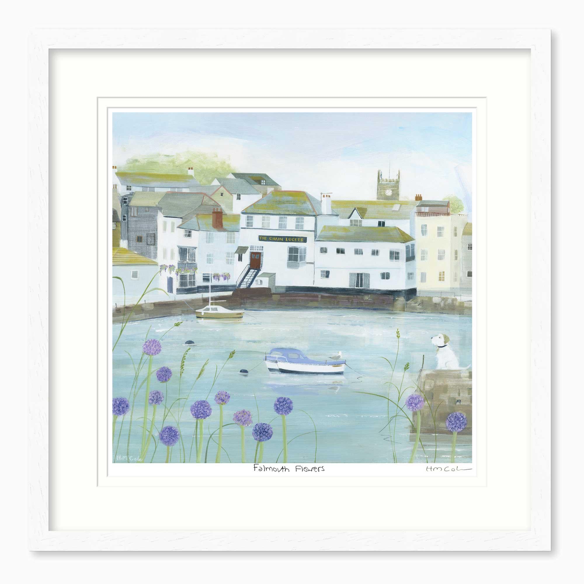 Framed Print-HC335F - Falmouth Flowers Framed Print-Hannah Cole