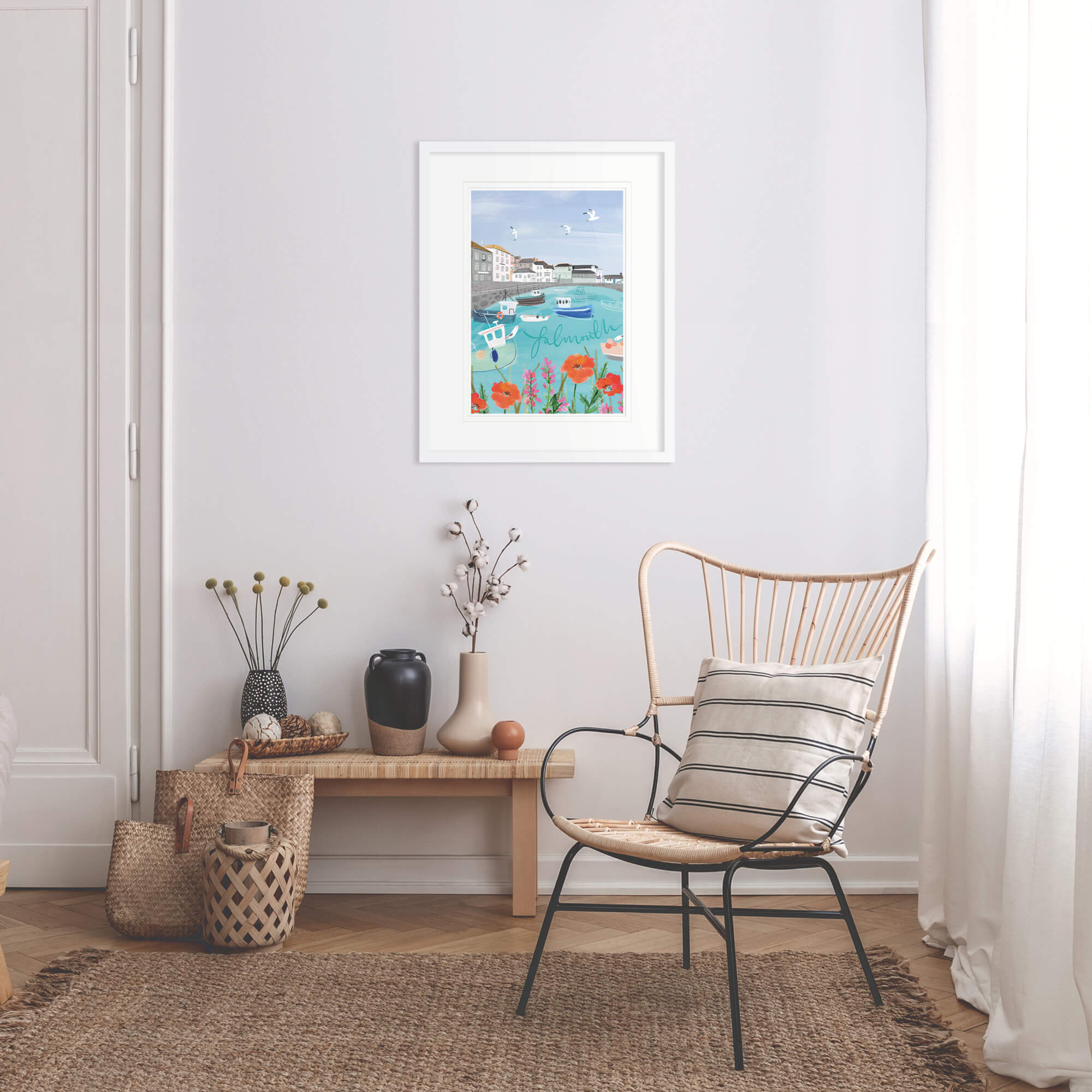 Framed Print-WF895F - Falmouth Med Framed Print-Whistlefish