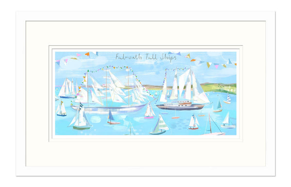 Framed Print-WF889F - Falmouth Tall Ships Small Framed Print-Whistlefish