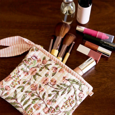 Floral Blush Zipped Pouch Set (2 Pack) - Whistlefish