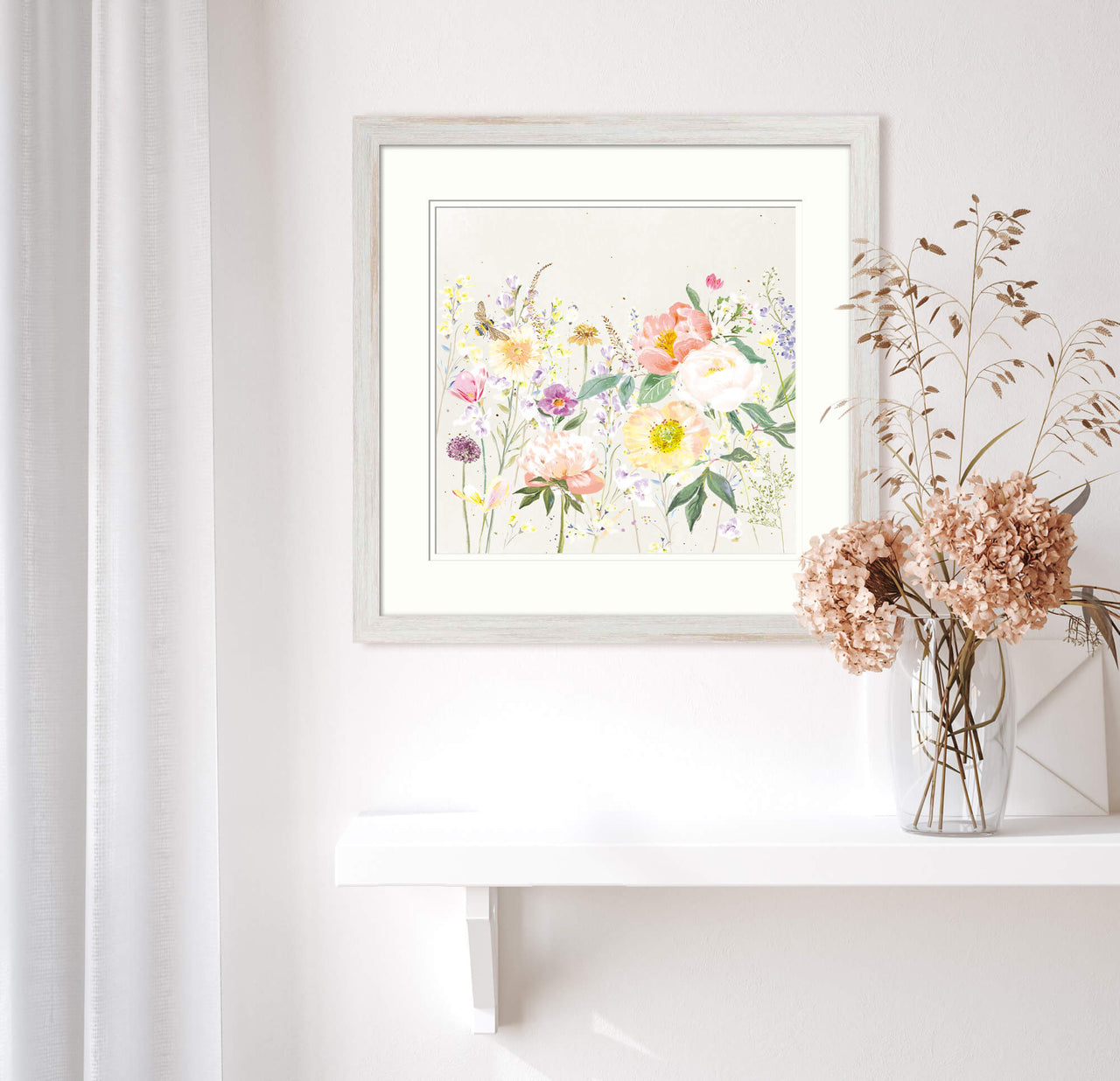 Framed Print-WF880F - Floral Bouquet Small Framed Print-Whistlefish