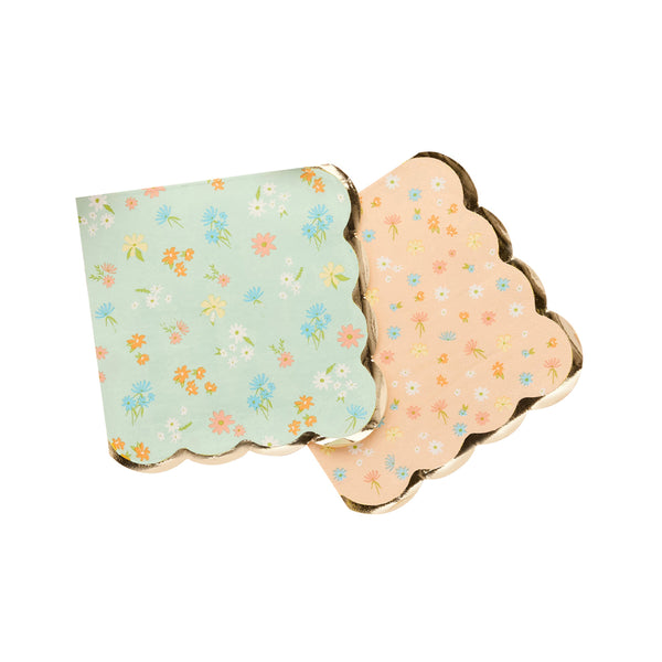 Paper Napkins-HBDF103 - Floral Paper Napkins-Hootyballoo