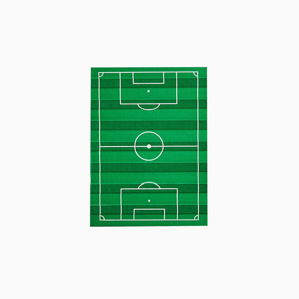 Paper Napkins-HBFB103 - Football Pitch Paper Napkins-Hootyballoo