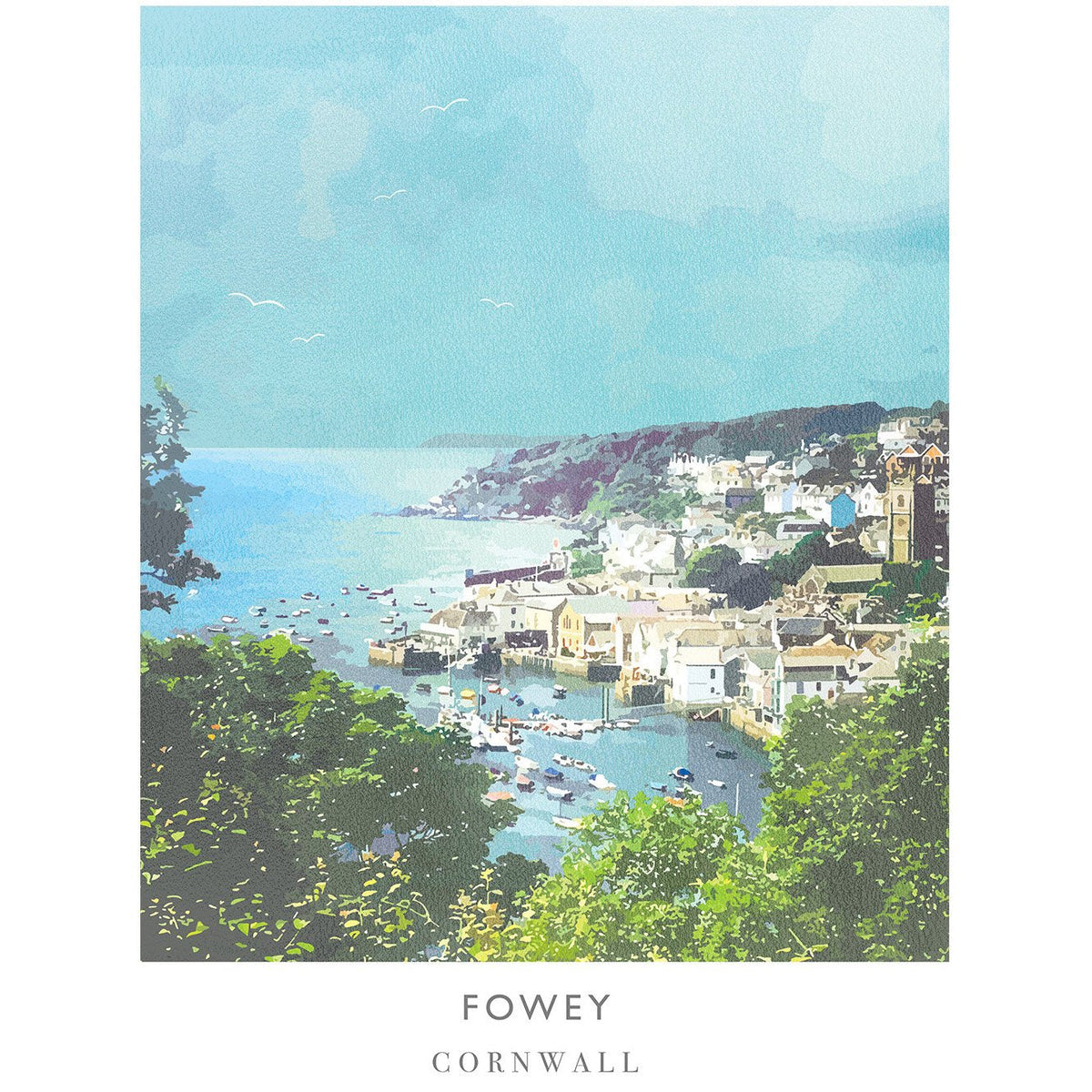 WF120P Fowey Art Print