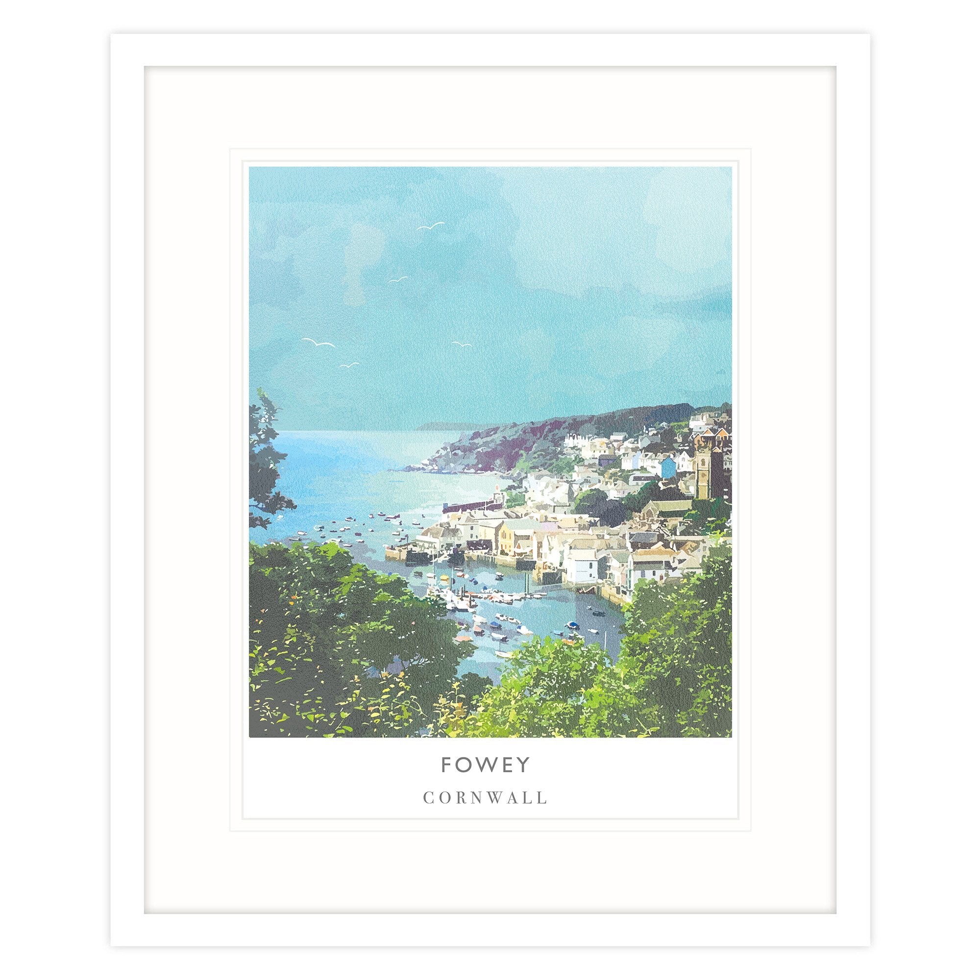 WF120F Fowey Framed Print