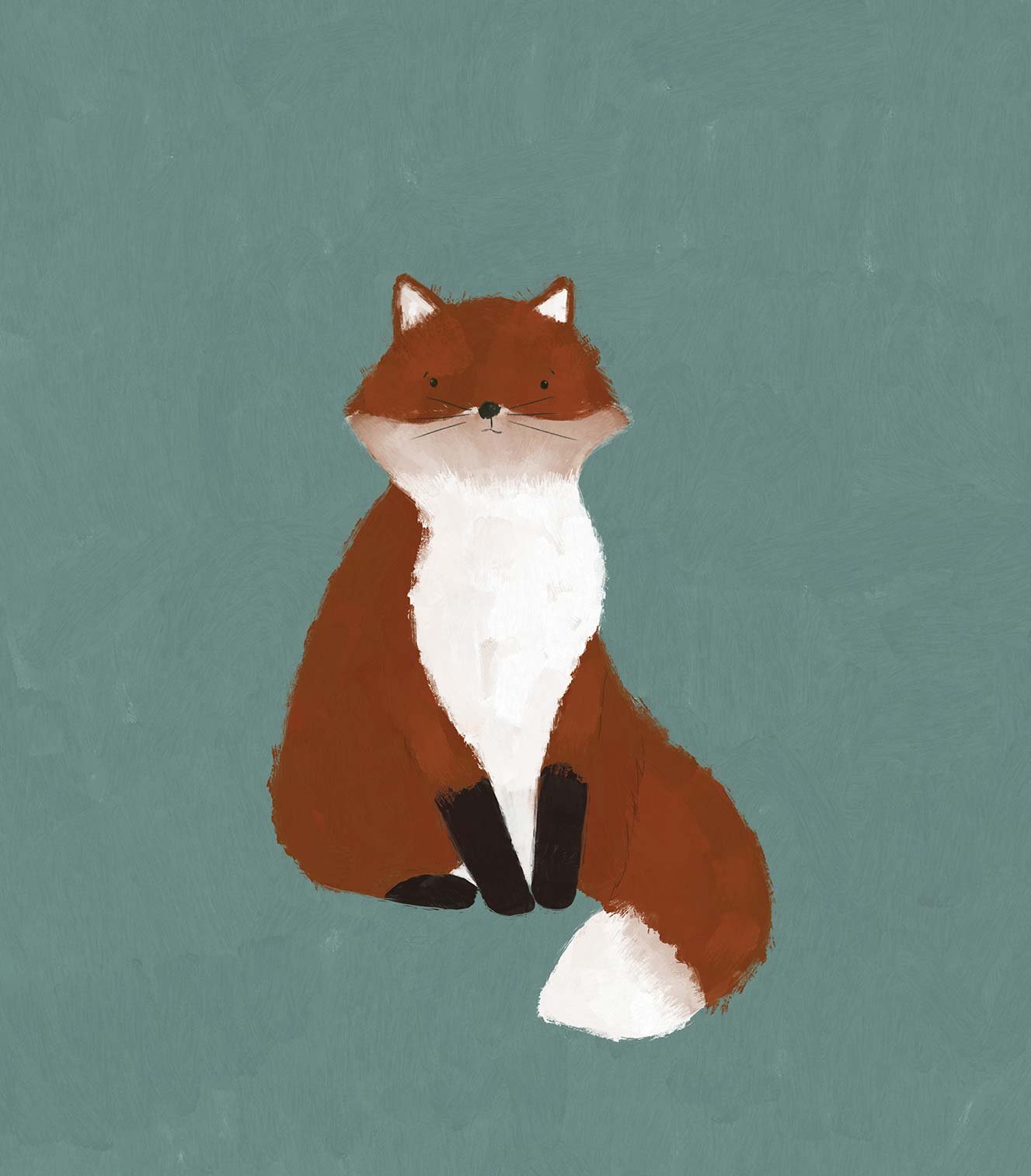 Print-WF1120P - Fox Small Art Print-Whistlefish