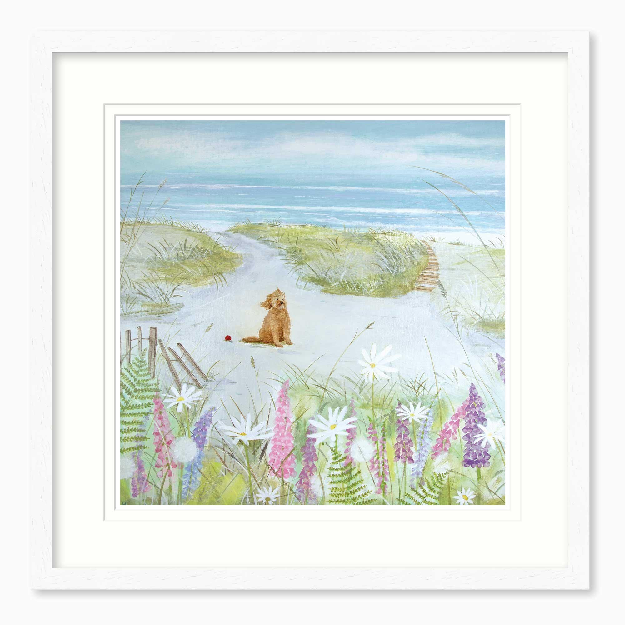 Framed Print-HC305F - Foxgloves & Daisies Framed Print-Hannah Cole