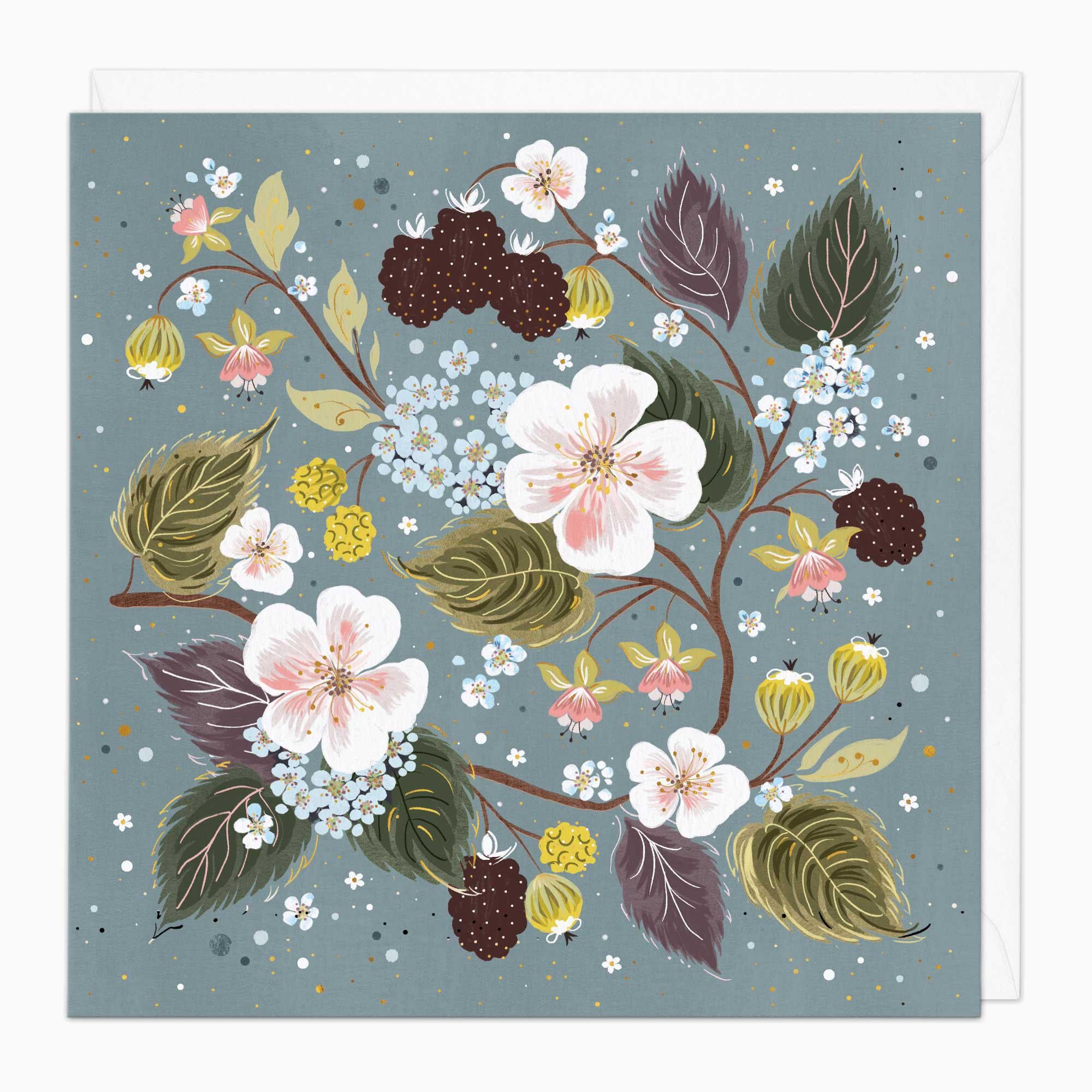 Greeting Card-G002 - Fruitful Woodland Art Card-Whistlefish
