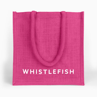 Fuchsia Small Jute Bag - Whistlefish