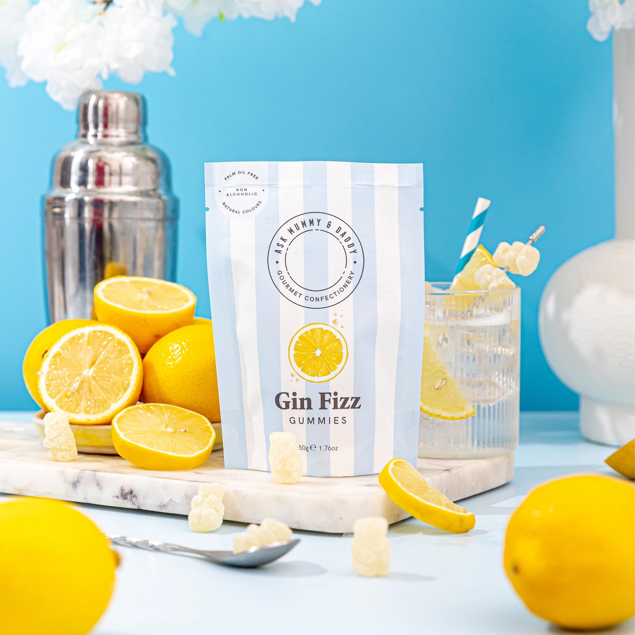 Gummy Sweets-5060736012581 - Gin Fizz Gummy Bears-Ask Mummy & Daddy