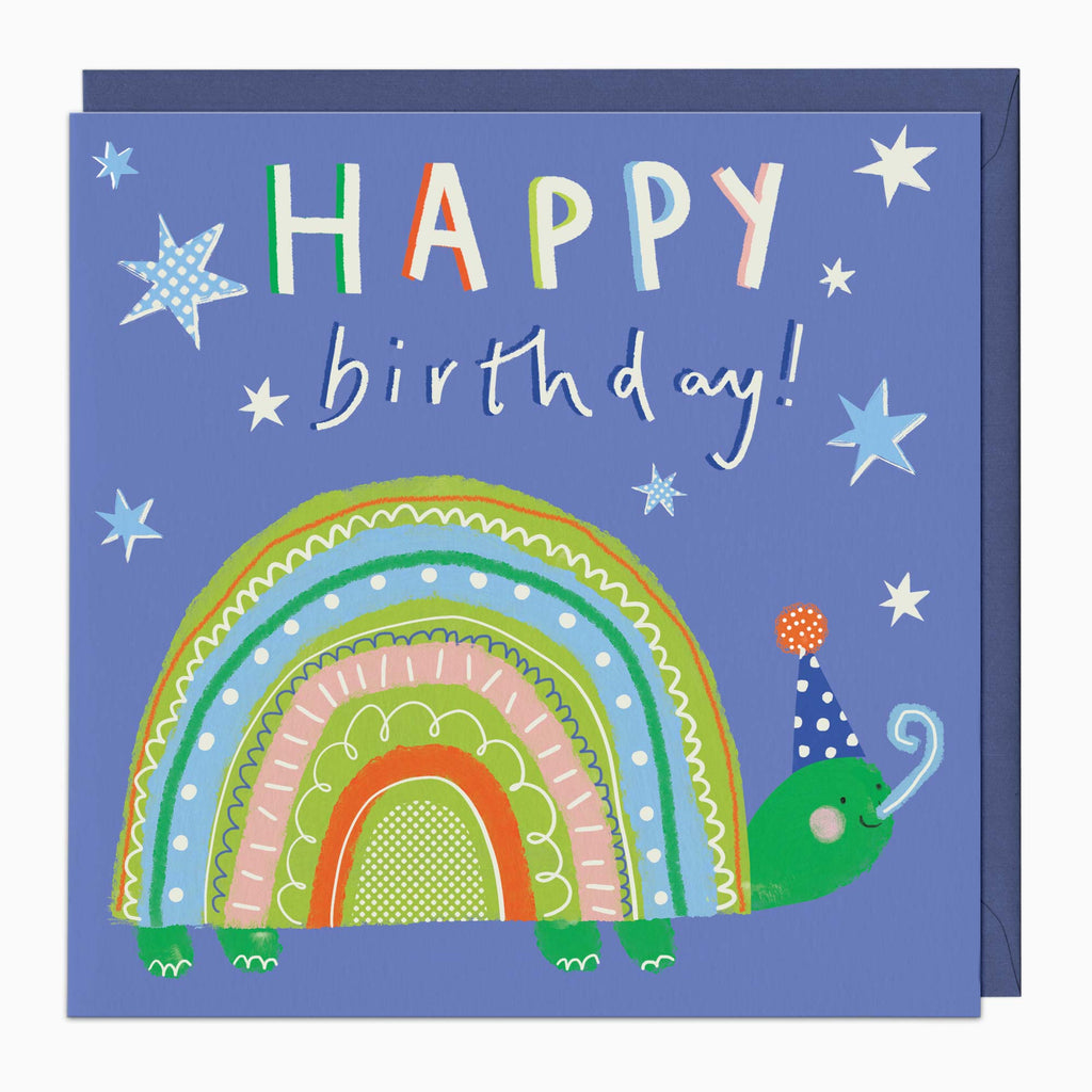 Greeting Card-H241 - Glow Snail Birthday Card-Whistlefish