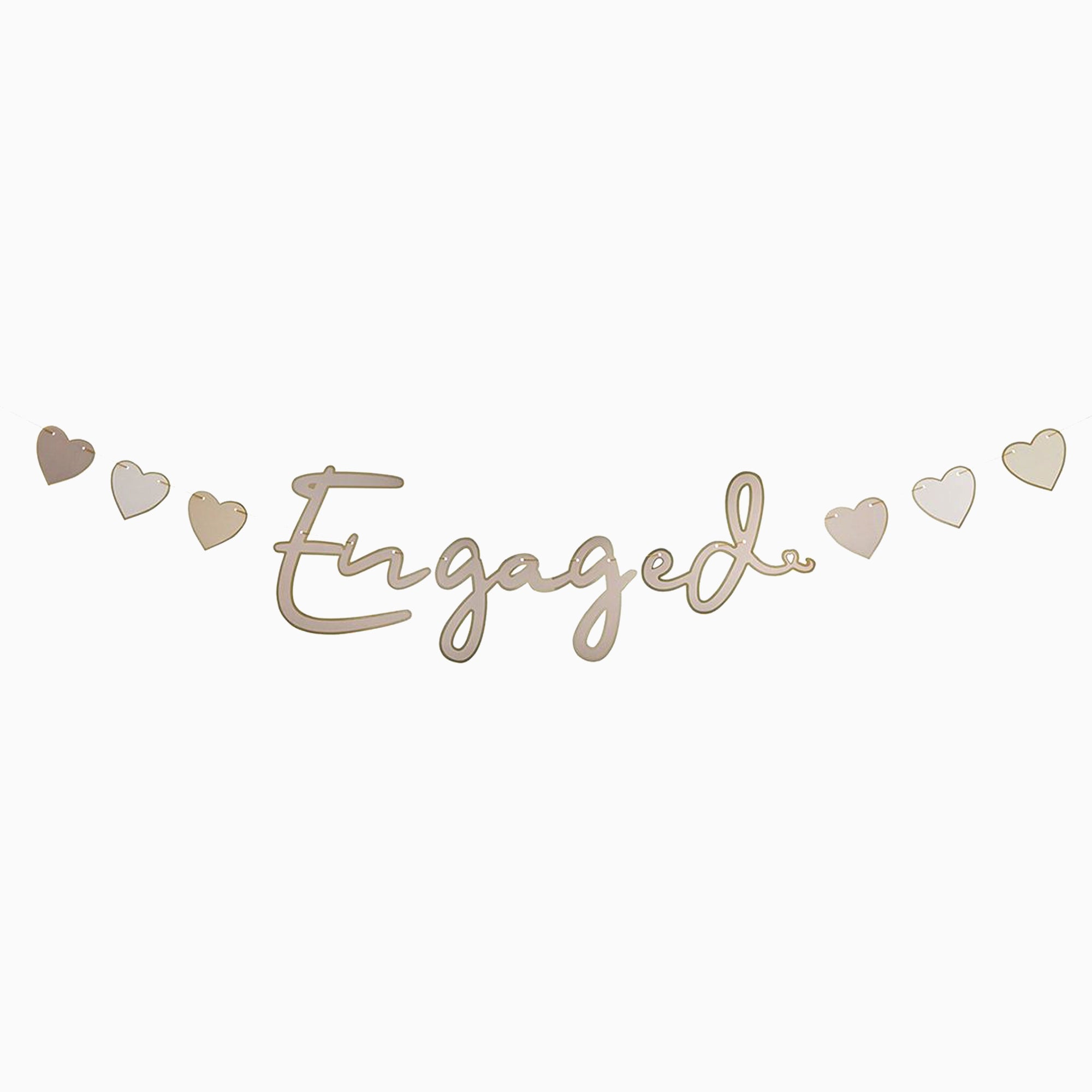 Banner-HBEG100 - Gold Engaged Banner-Hootyballoo
