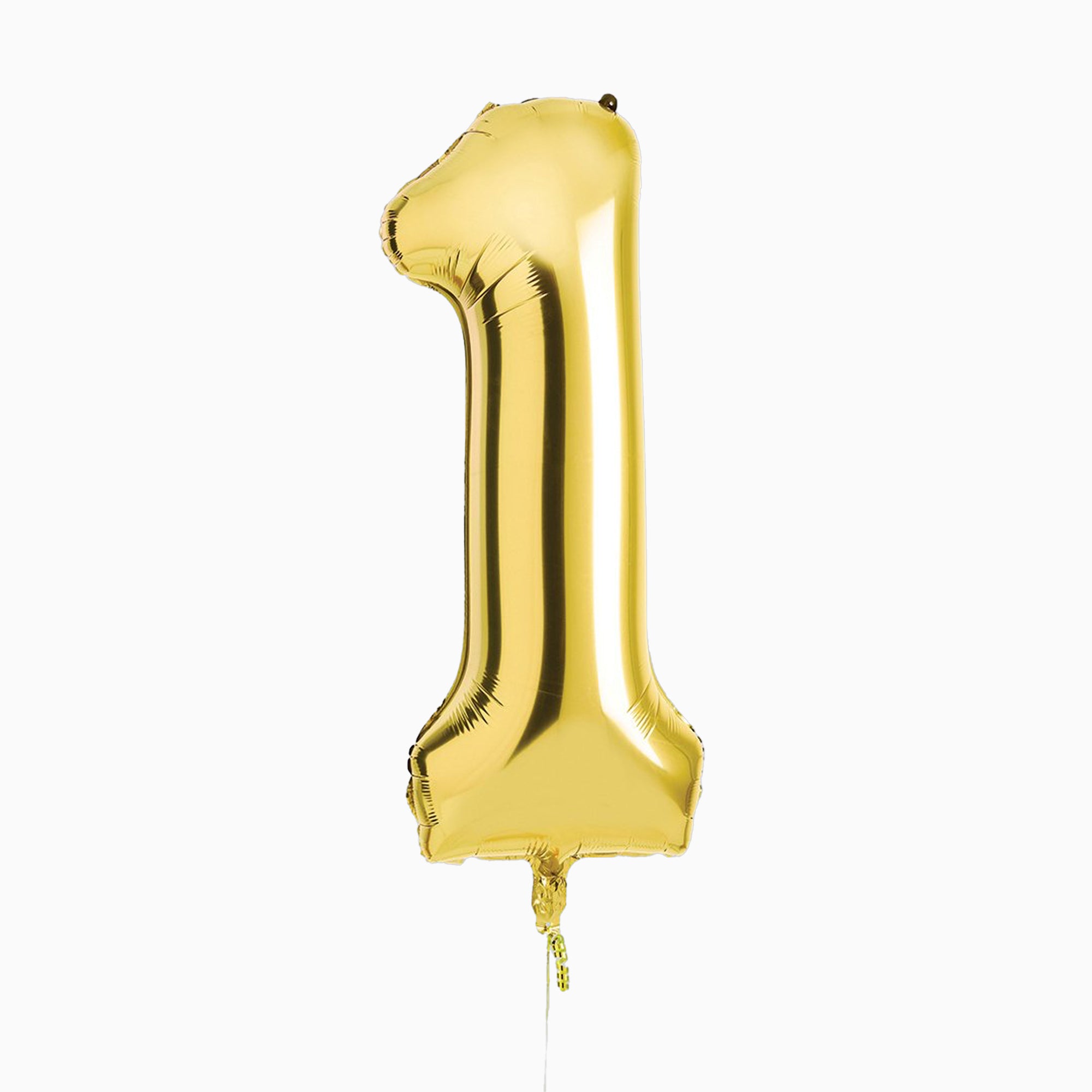 Balloons-HBNB101 - Gold Number 1 Foil 34" Balloon-Hootyballoo
