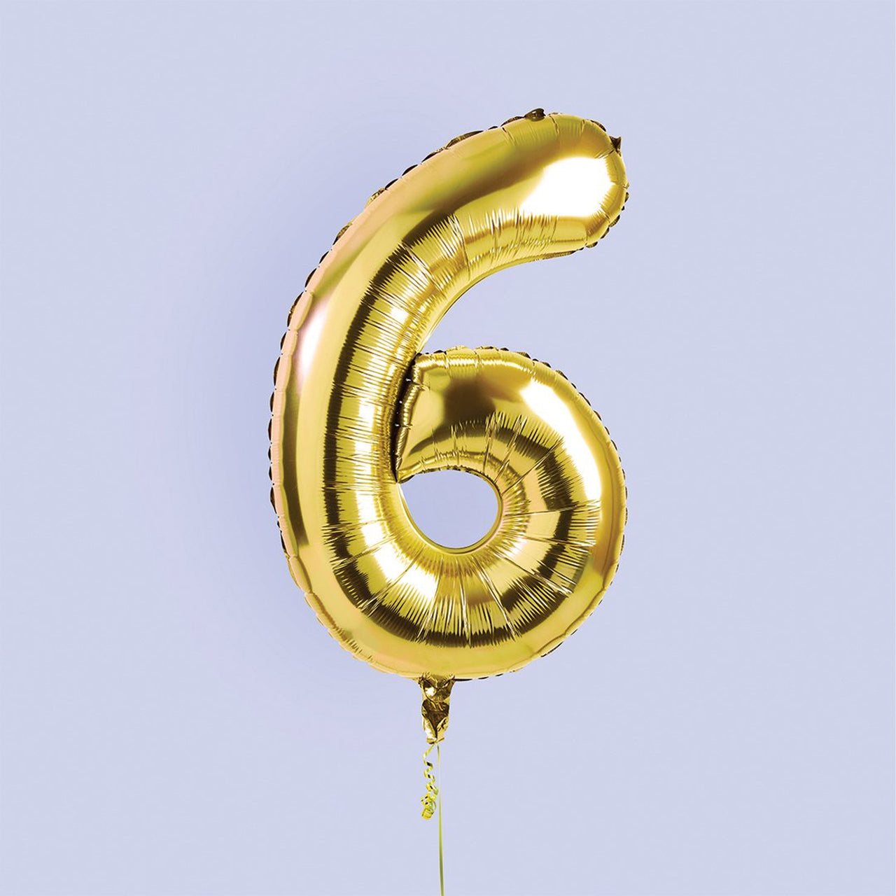 Balloons-HBNB106 - Gold Number 6 Foil 34" Balloon-Hootyballoo