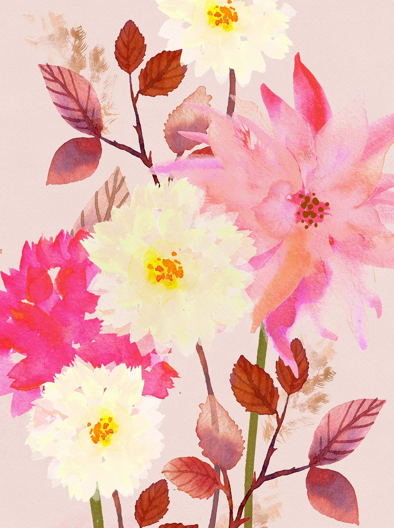 Framed Print-WF1175F - Golden Petal Whisper Large Framed Print-Whistlefish