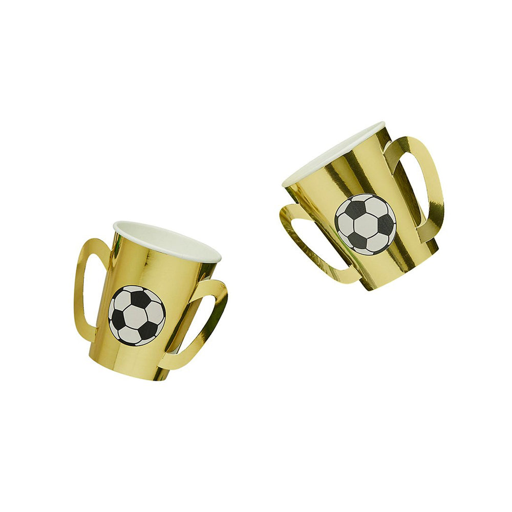 Paper Cups-HBFB104 - Golden Trophy Paper Cups-Hootyballoo