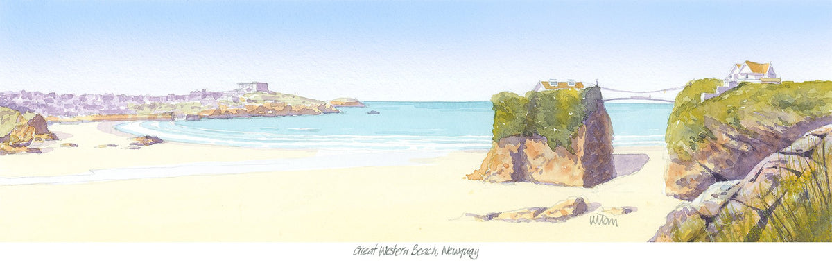 JW215P Great Western Beach Art Print