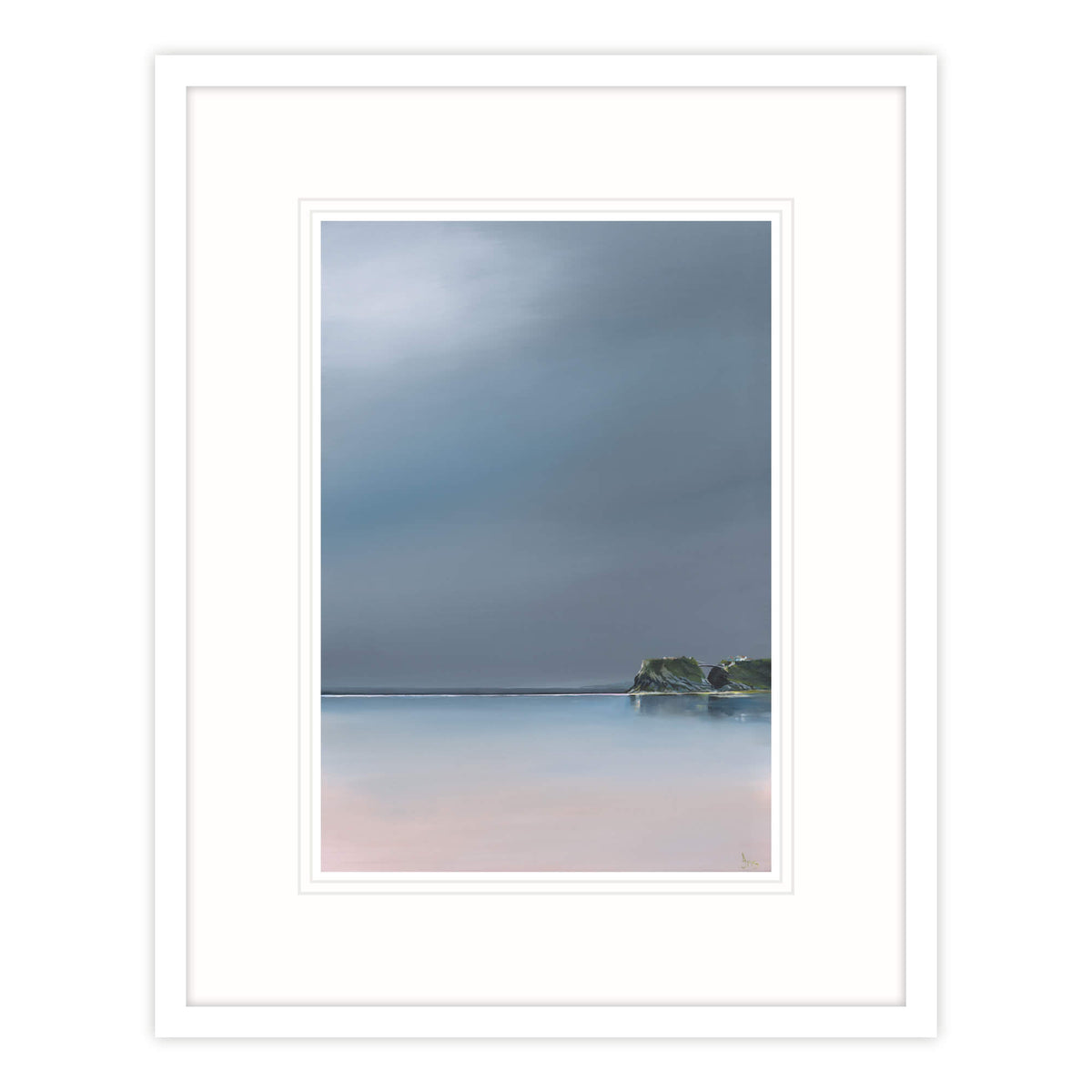 IC213F Dawn On Towan Beach Framed Print