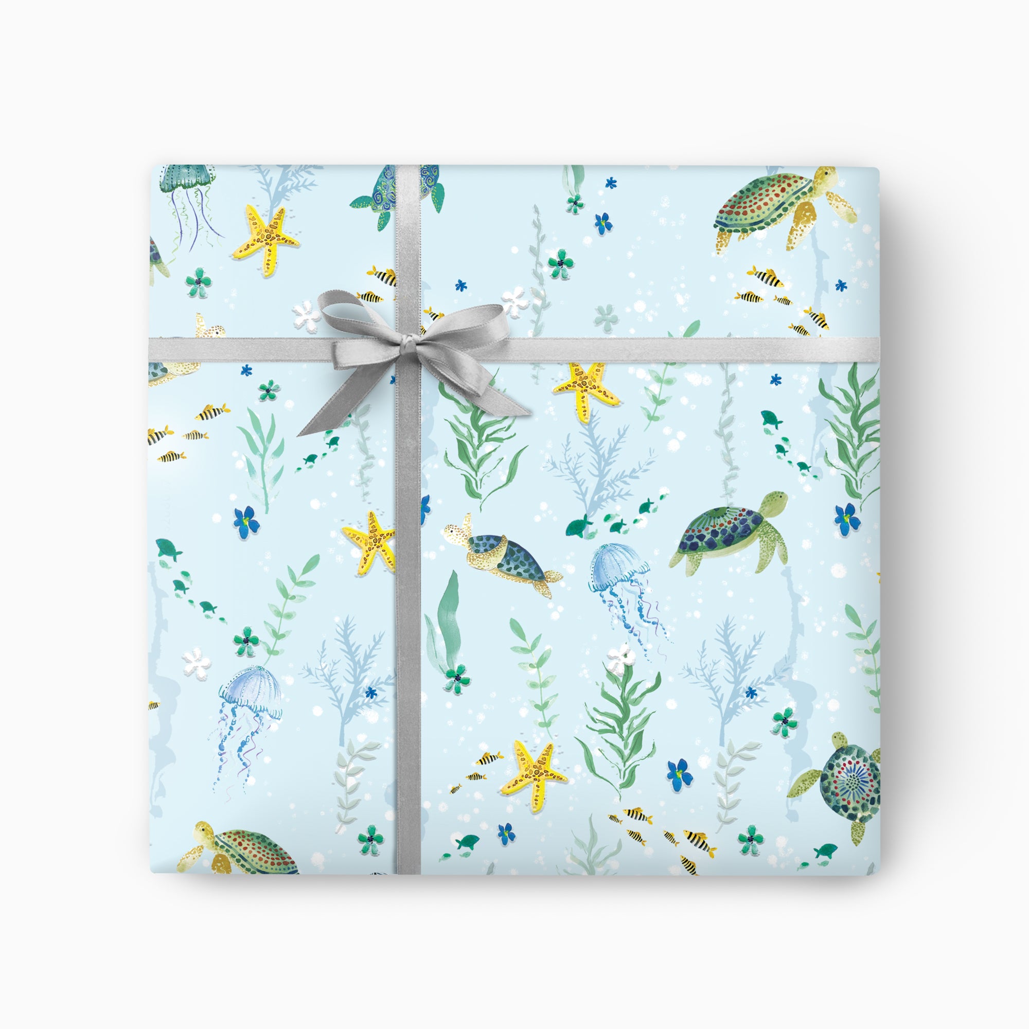 Wrapping Paper-GWP178 - Day Ocean Turtles Wrapping Paper-Whistlefish