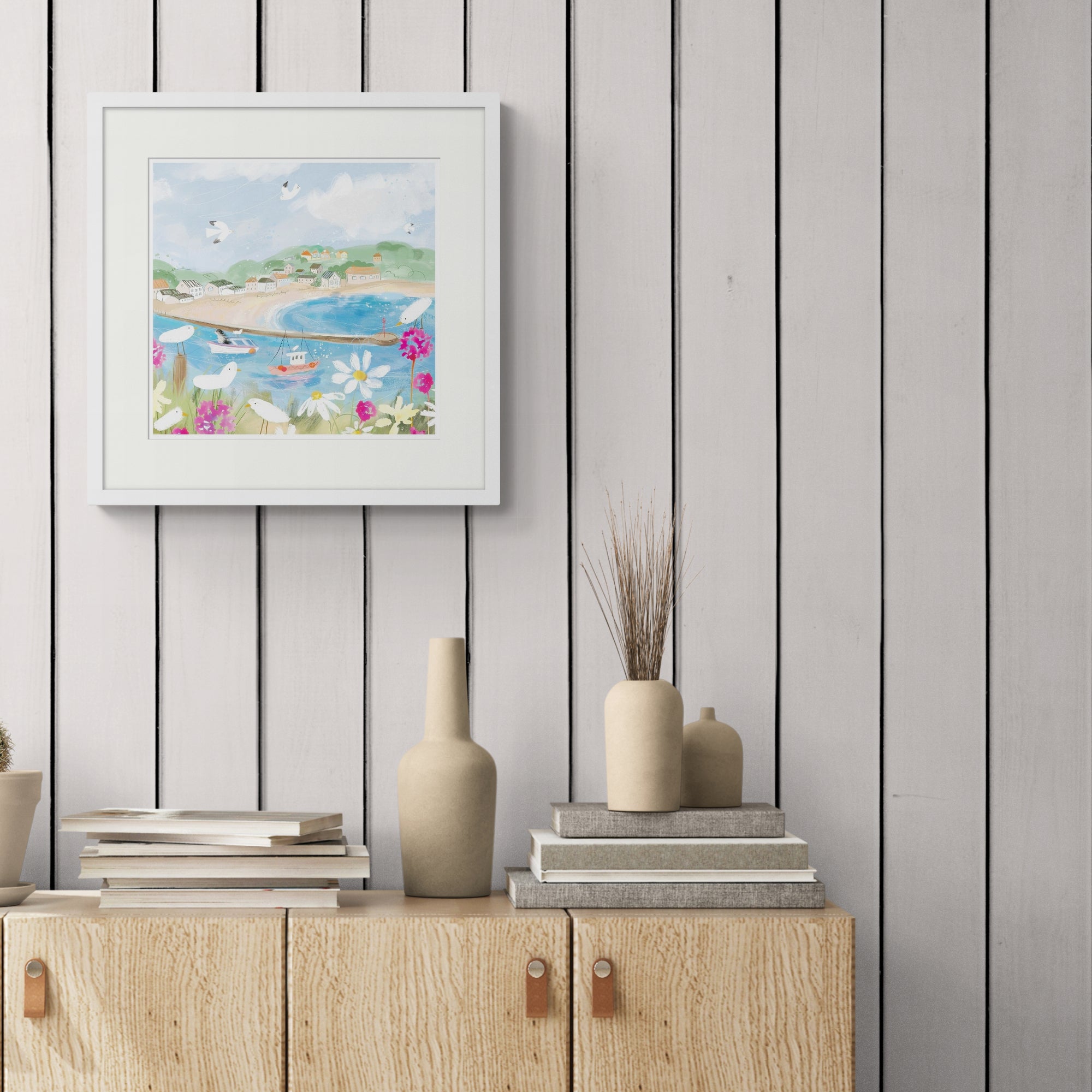 Looe in Summer Framed Print - Whistlefish