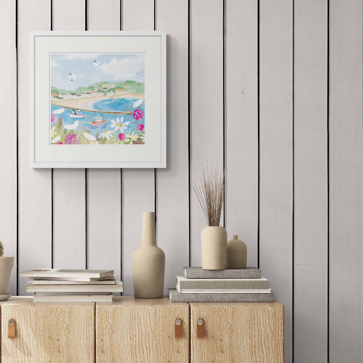 Looe in Summer Framed Print - Whistlefish