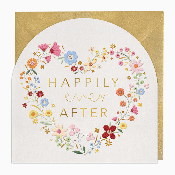 Greeting Card-G438 - Happily Ever After Floral Arch Card-Whistlefish