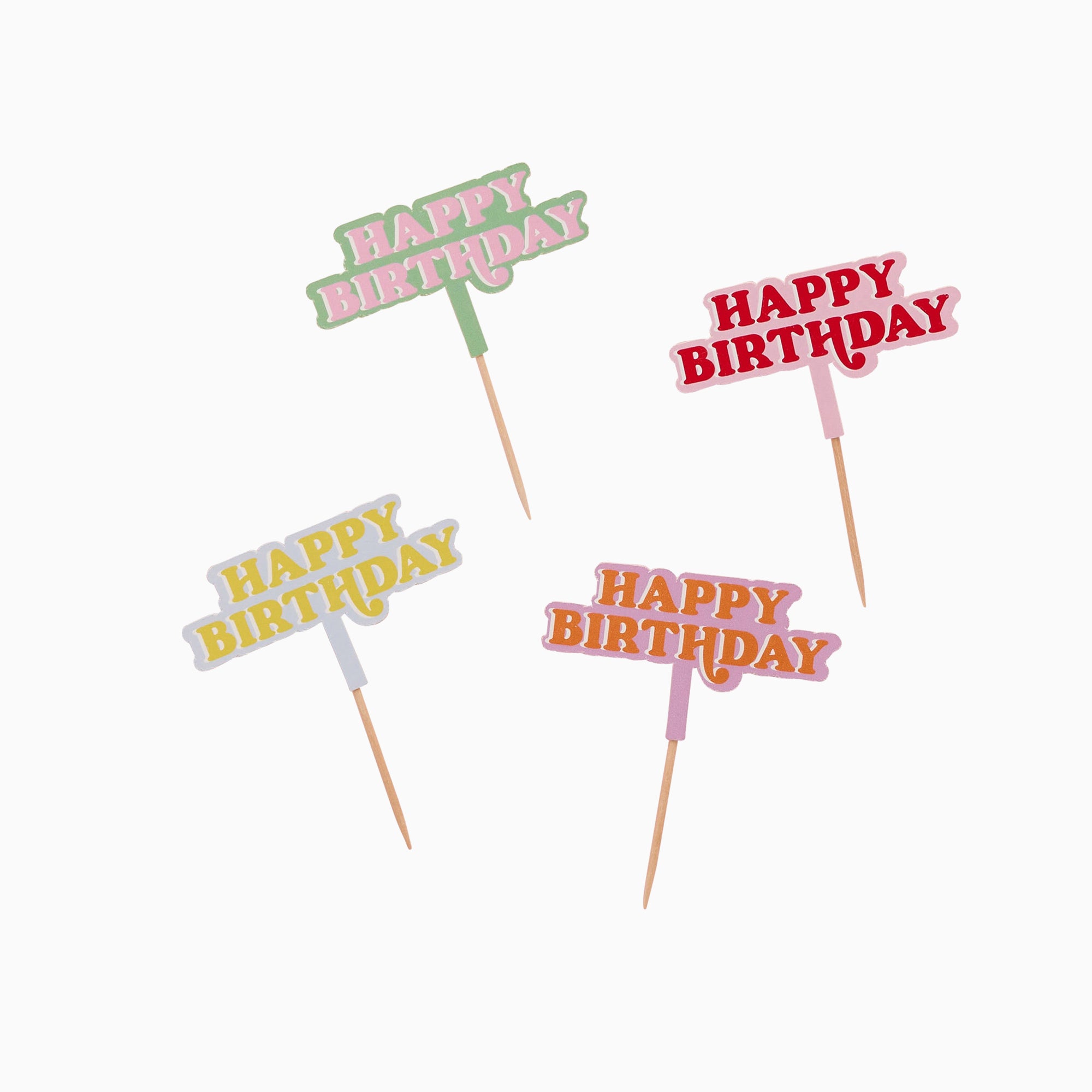 Food Picks-HBBB215 - Happy Birthday Food Picks-Hootyballoo