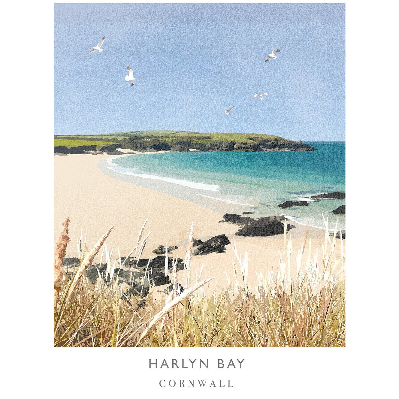 WF108P Harlyn Bay II Art Print