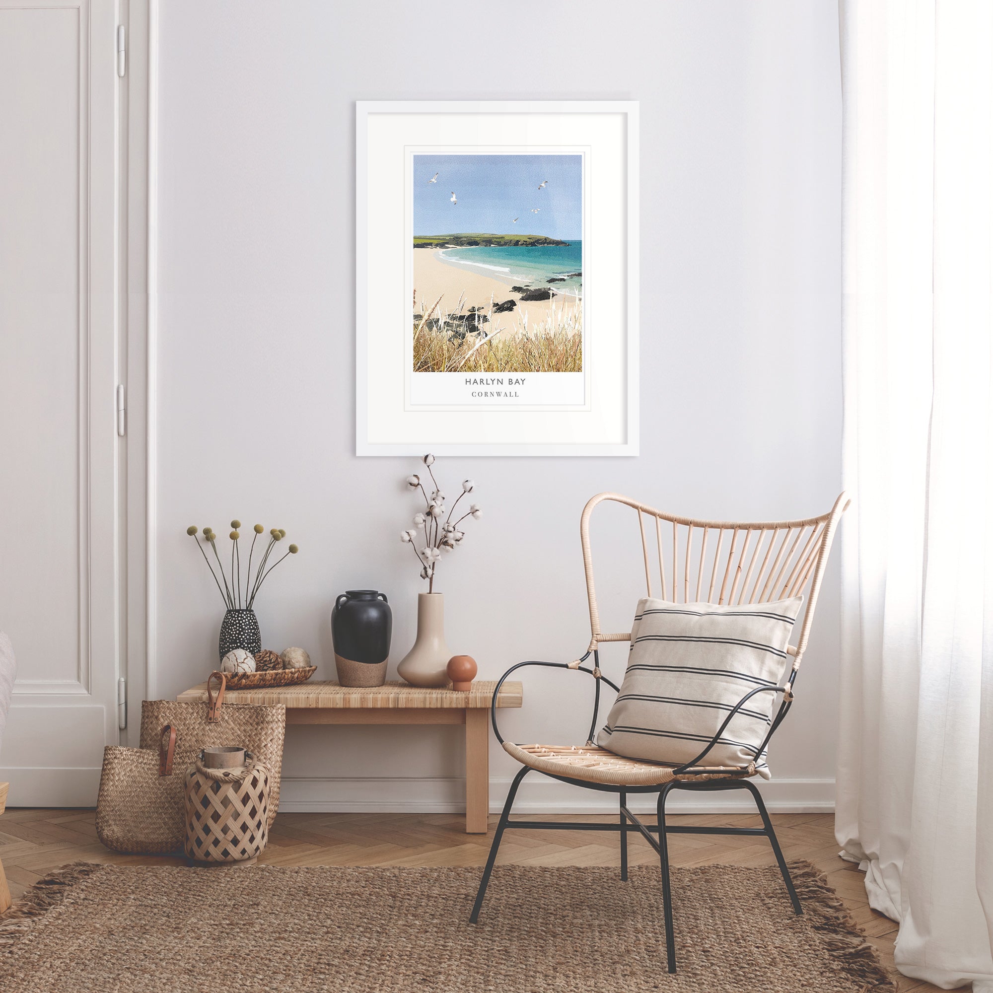 Framed Print-WF108F - Harlyn Bay II Framed Print-Whistlefish