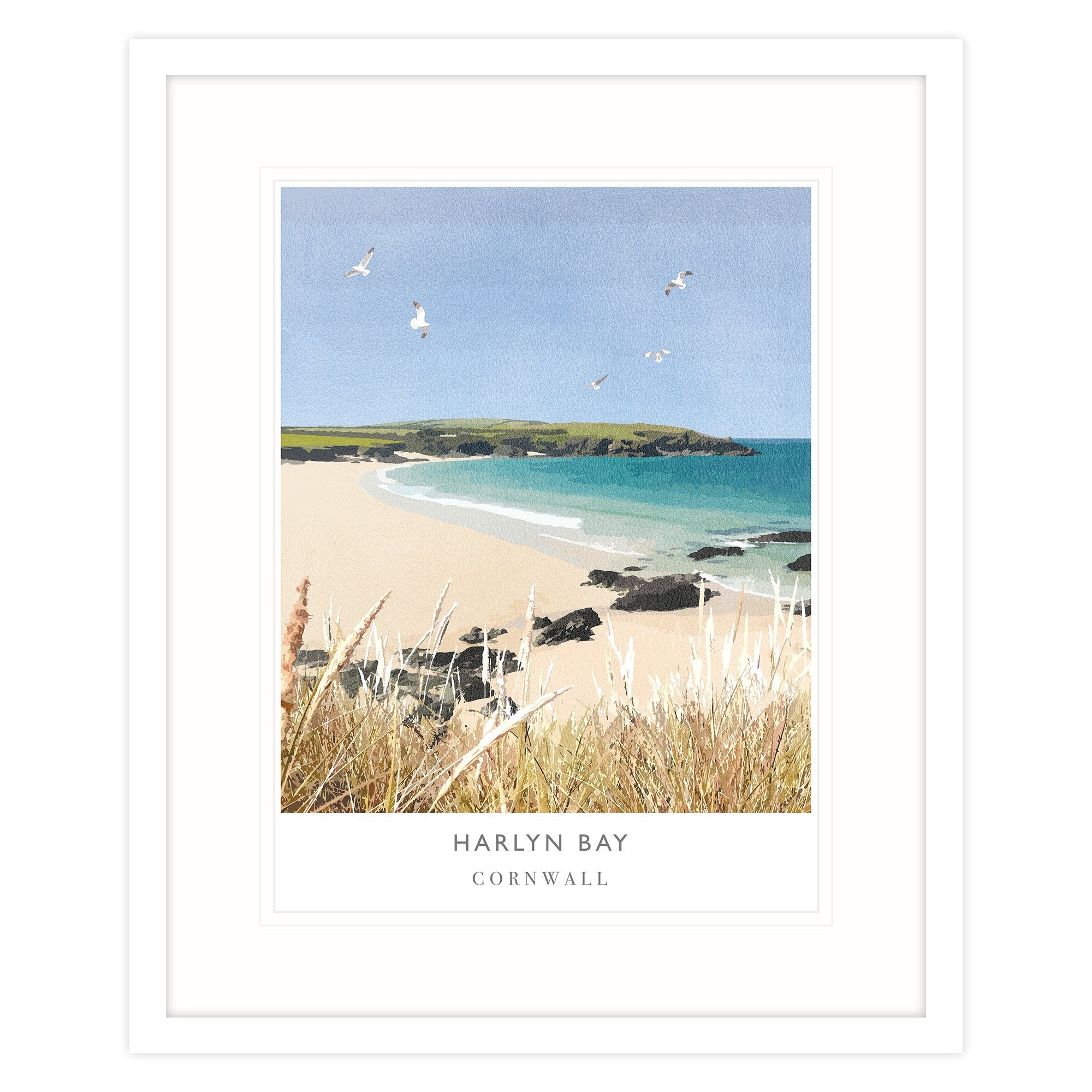 WF108F Harlyn Bay II Framed Print