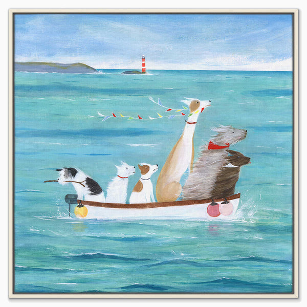 Canvas-HCC354F - Headwind Framed Canvas-Hannah Cole
