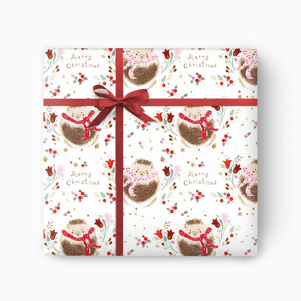 Christmas Wrapping Paper-CWP016 - Hedgehogs Christmas Wrapping Paper-Whistlefish