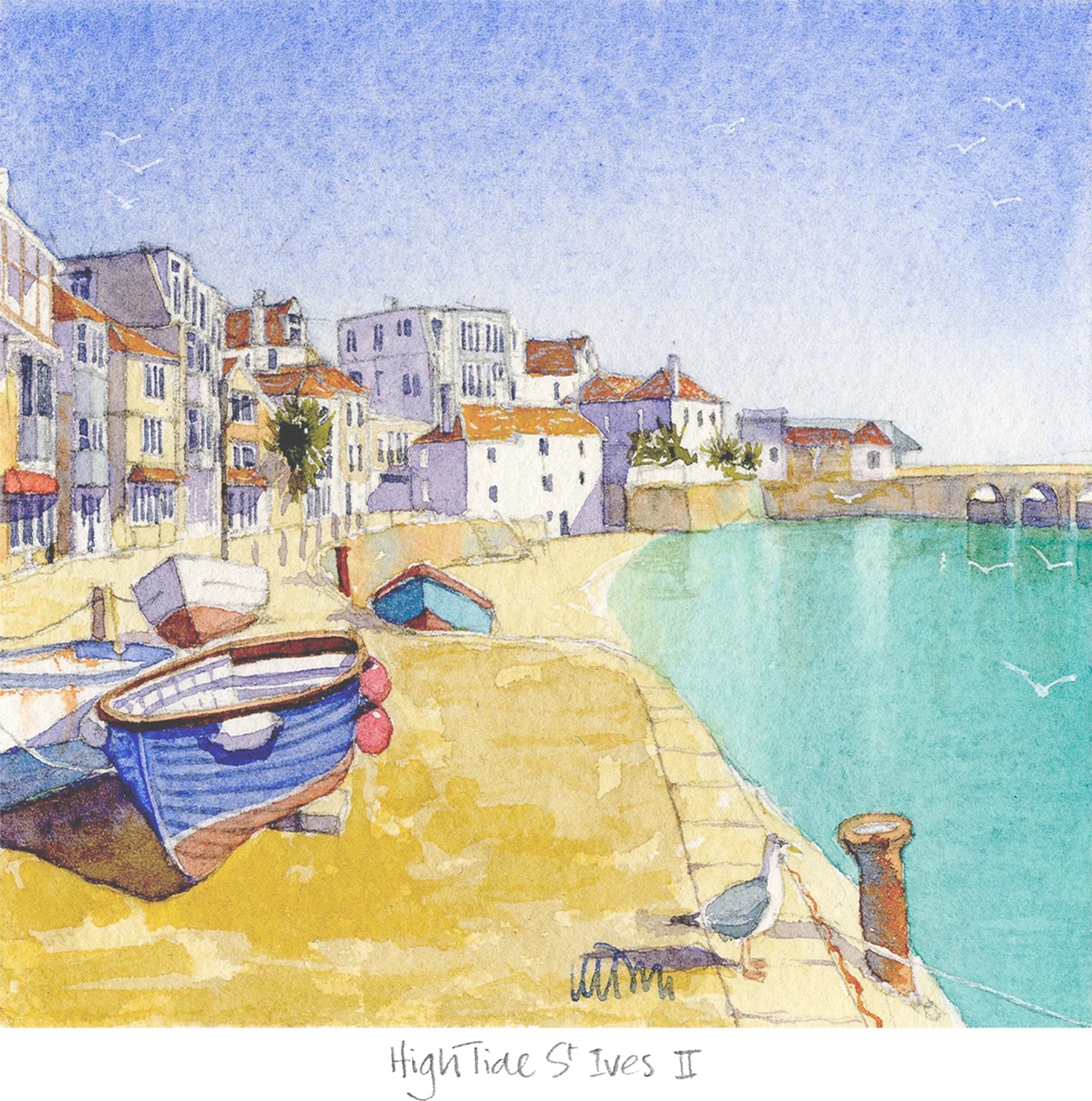 JW161P High Water St Ives Art Print