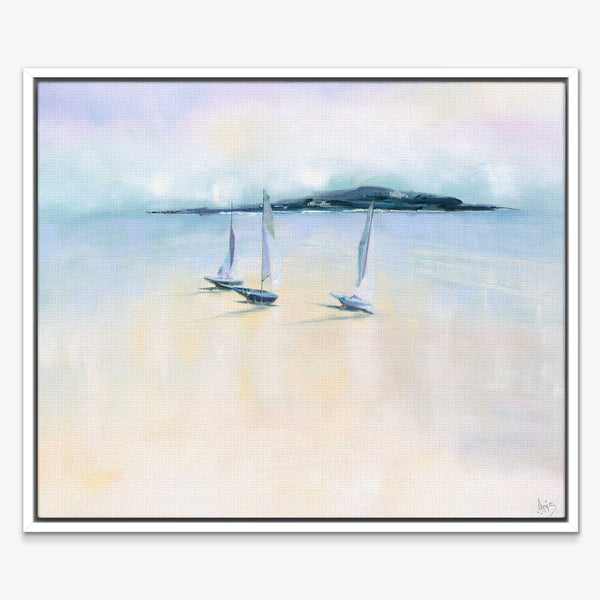 Canvas-ICC132F - Home Waters Framed Canvas-Iris Clelford