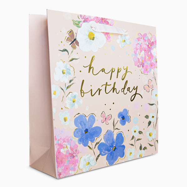 Gift Bag-WGB02LB - Hydrangea Garden Large Gift Bag-Whistlefish